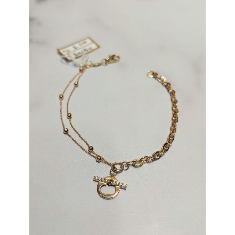 Gelang Rantai Emas Fashion Zircon 2.5 Gram 16k 700 (RH153)