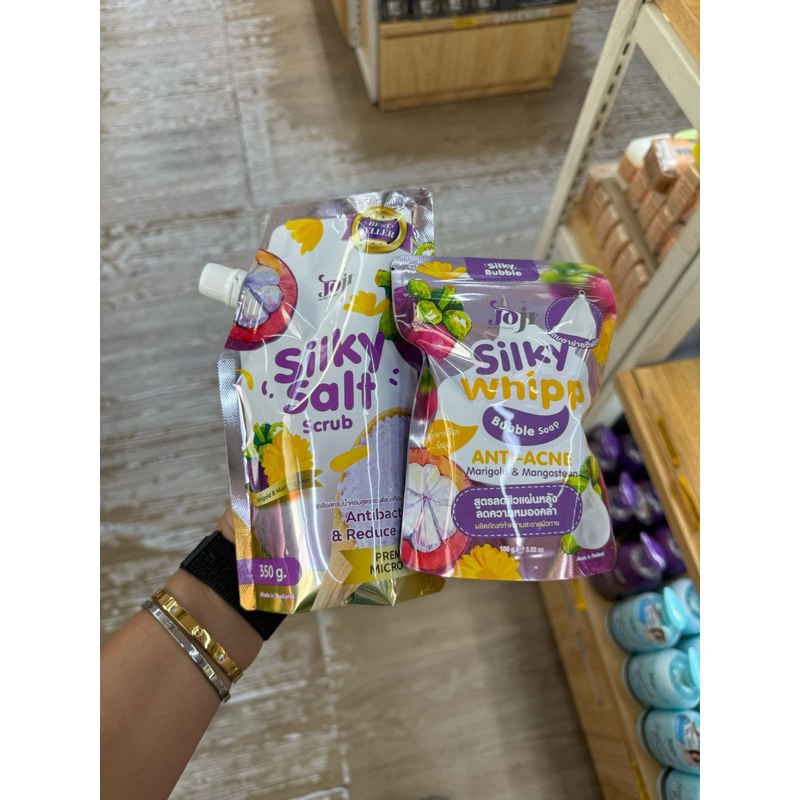 JOJI SILKY SALT SCRUB MARIGOLD & MANGOSTEEN ( UNGU) / ORIGINAL THAILAND / BEST SELLER