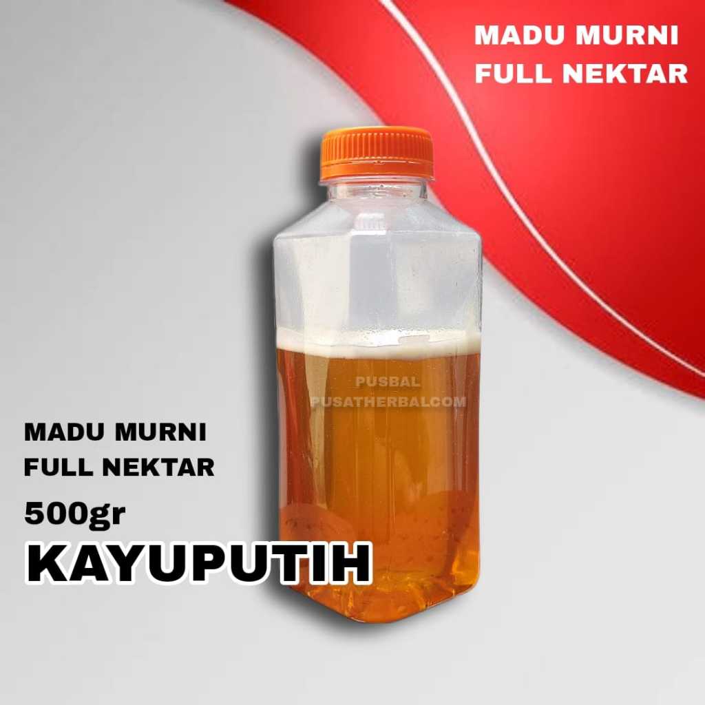 

Madu Murni KAYUPUTIH KAYU PUTIH 500gr Full Nektar istimewa dan bekualitas