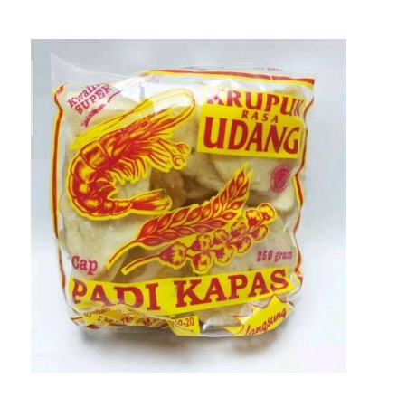 

Kerupuk Udang Padi Kapas Stik / Kancing 250g INDRAMAYU