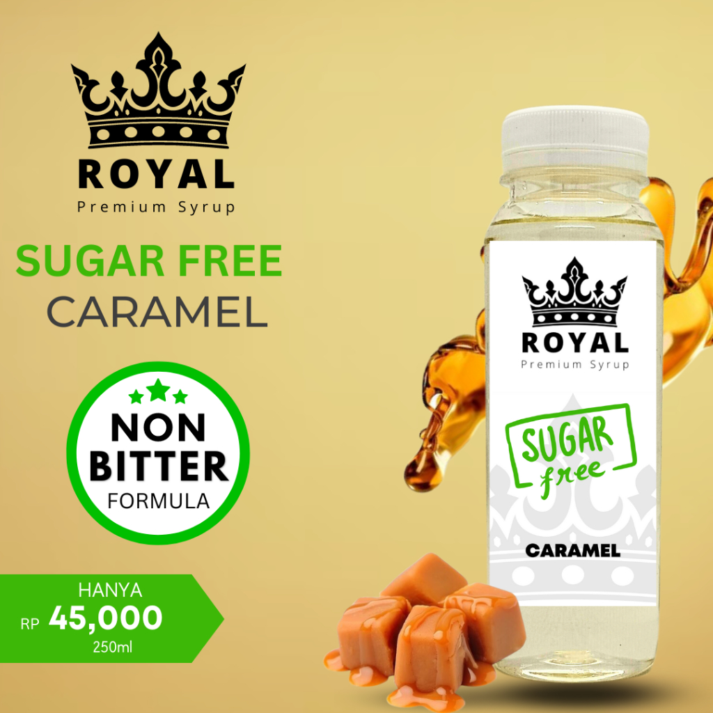 

ROYAL SUGAR FREE Caramel Keto Syrup / Sirup Caramel (250ml)