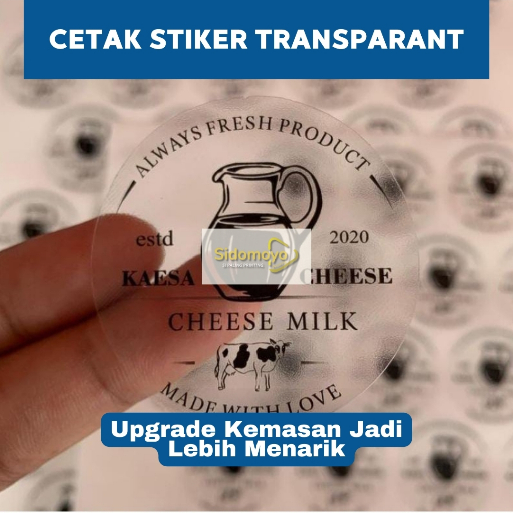 

Cetak Stiker Transparan A3 | Custom Stiker Label Transparan | Stiker Anti Air
