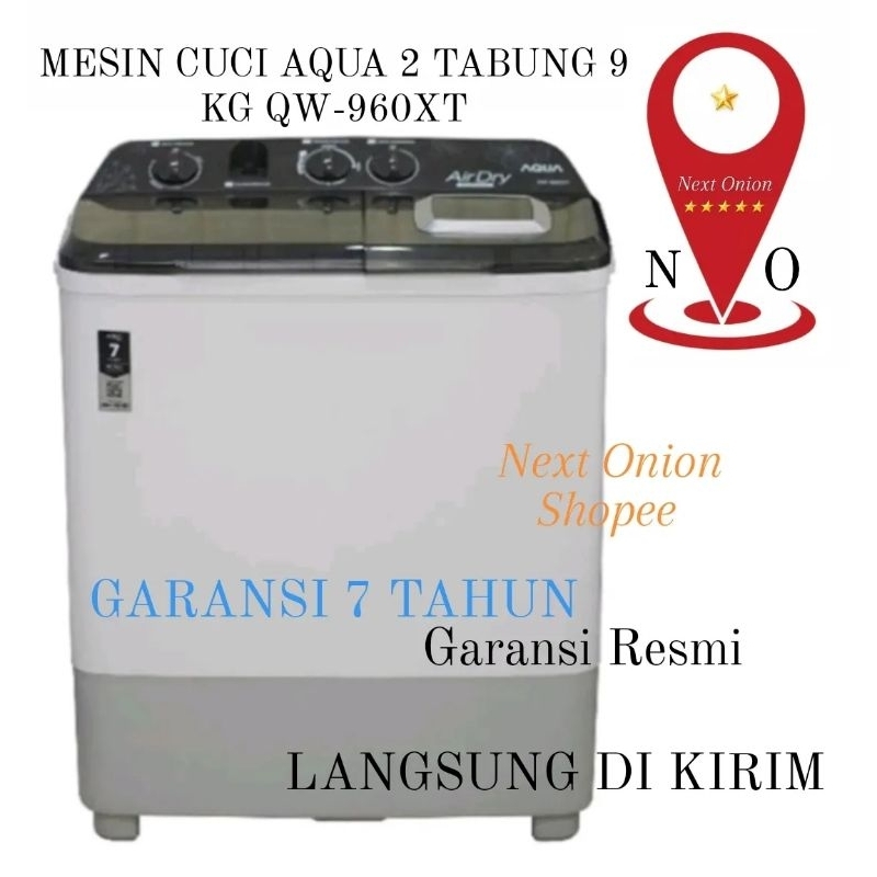 MESIN CUCI AQUA 2 TABUNG 9KG