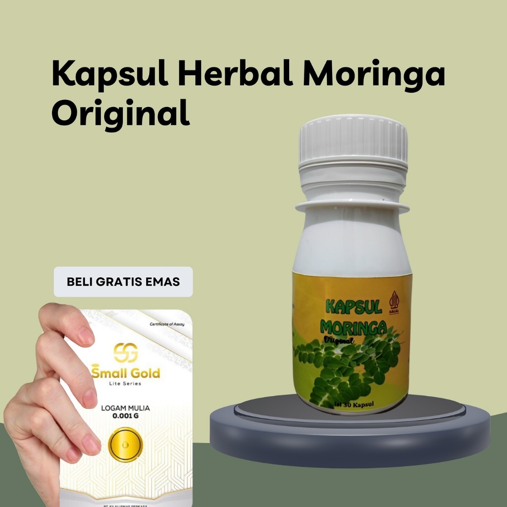 

KAPSUL DAUN KELOR ORIGINAL ASLI | DAUN KELOR KAPSUL MURNI INSTAN | GRATIS EMAS ASLI