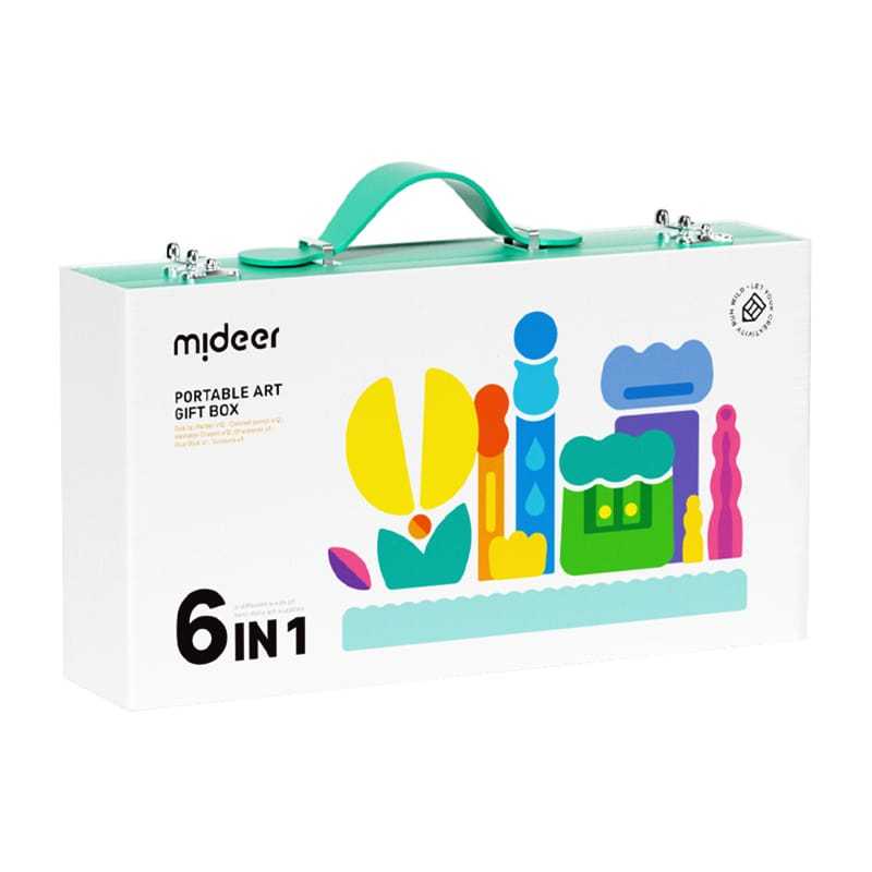 

mideer art portable gift box crayon pencil marker glue set alat gambar