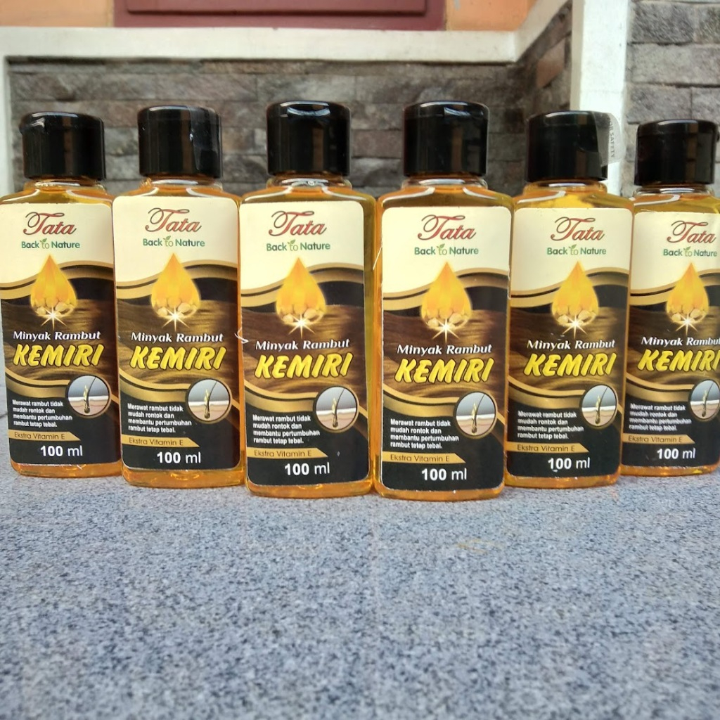 penumbuh rambut cepat Tata Minyak Kemiri 100ml / MINYAK RAMBUT / anti rontok / minyak rambut kemiri 