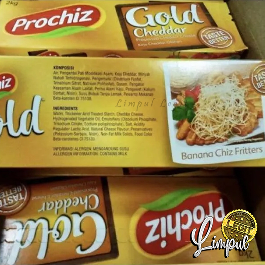 

PROMO Keju PROCHIZ Gold Cheddar 2 Kg | KEJU BAKING MURAH RASA PREMIUM