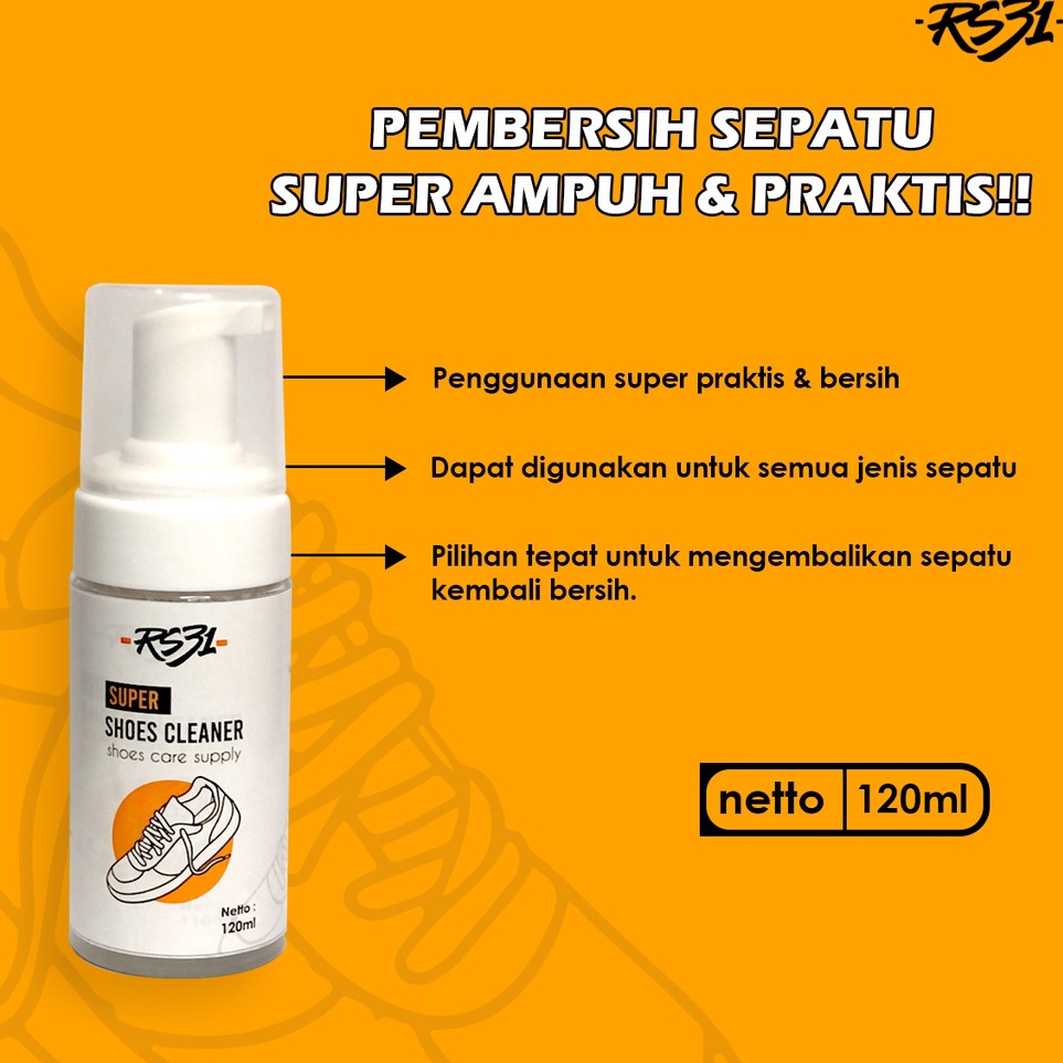 ART O54I RS31 Shoes Cleaner  Cairan Pembersih Sepatu  Penghilang Noda Sepatu Kotor Membandel dan Sup