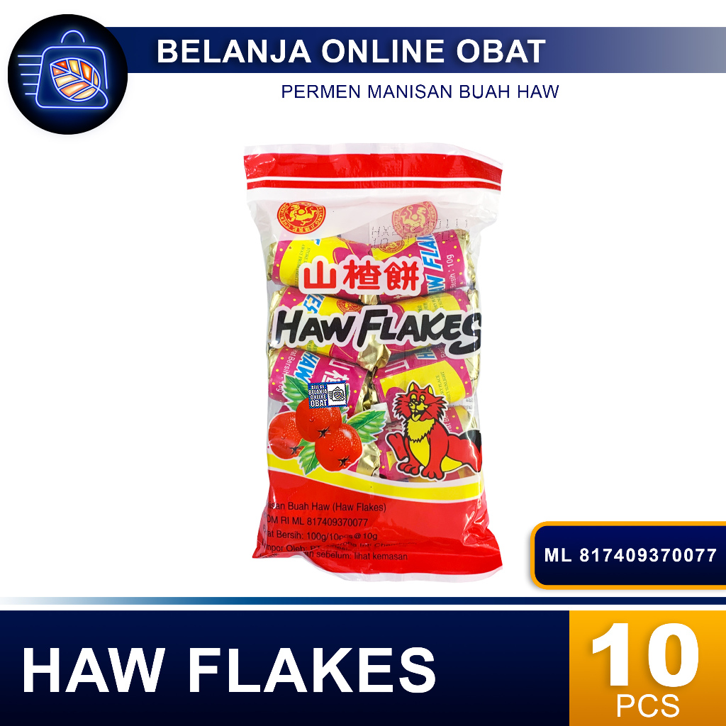 

HAW FLAKES SAN ZHA PIAN // Permen Sanca