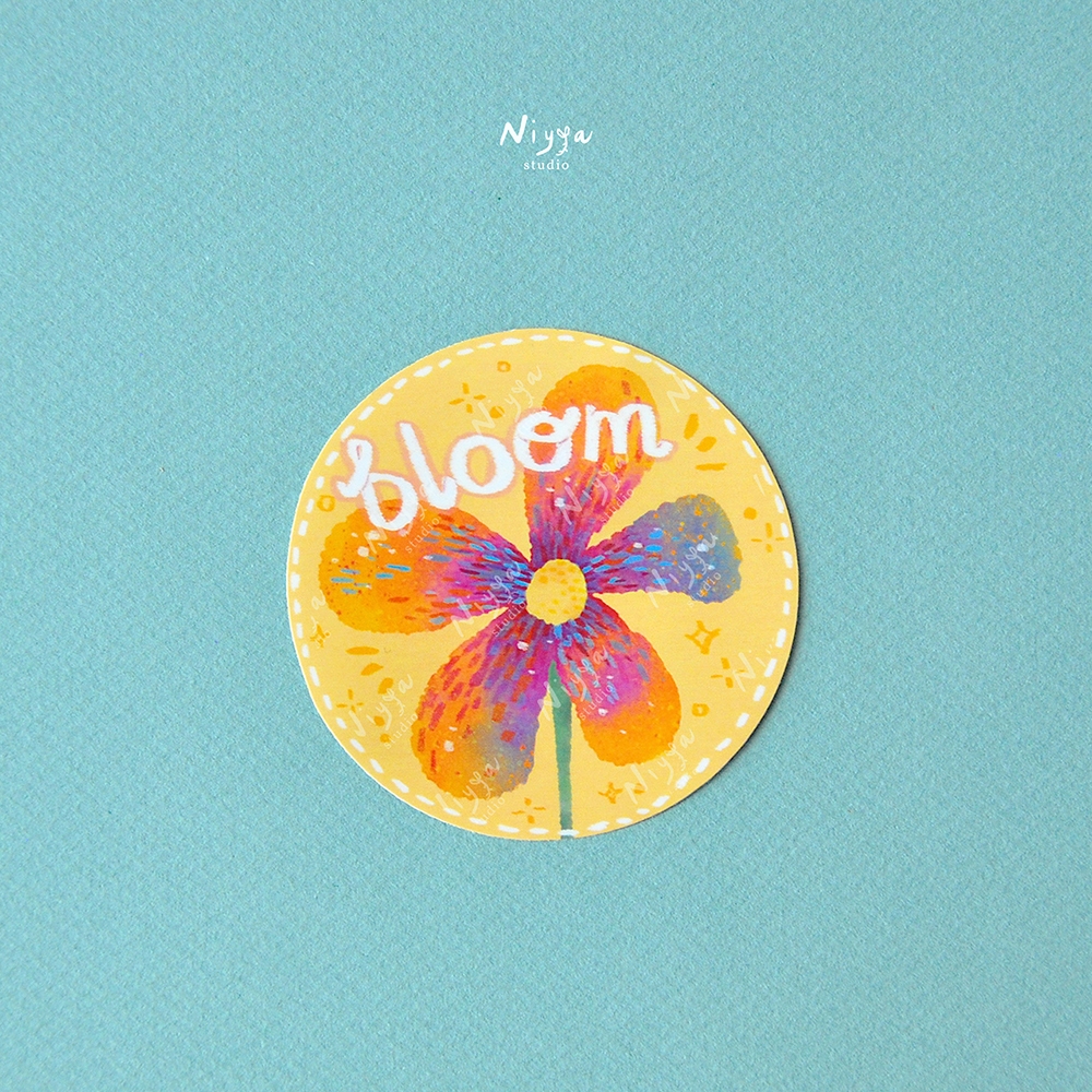 

Whimsical Bloom | Plant Botanical Sticker | Journaling | Stationery Aesthetic