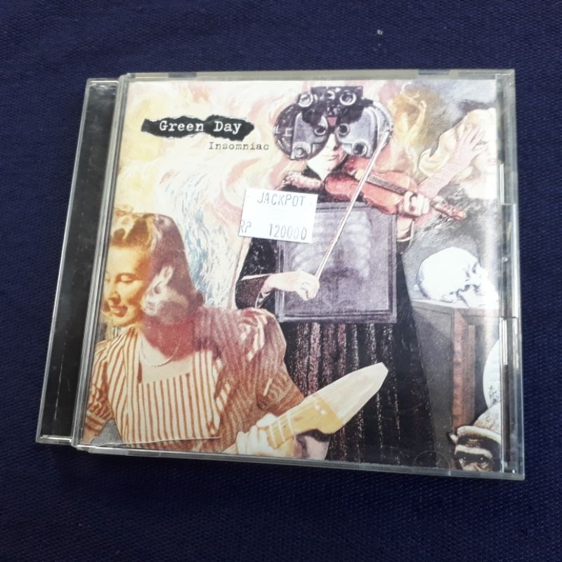 Kaset CD Audio untuk KolPri Artist Green Day album ke 4 Insomniac