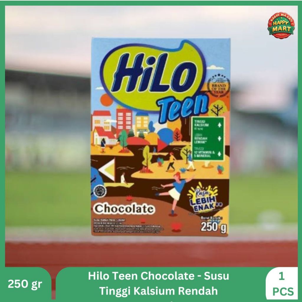 

Hilo Teen Chocolate 250gr - Susu Tinggi Kalsium Rendah Lemak