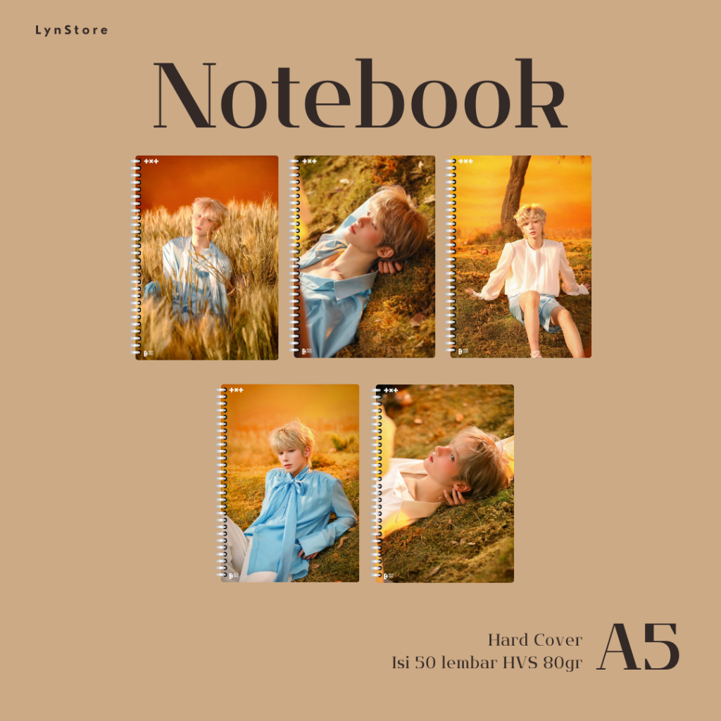 

(LS_013) Notebook Kpop A5 Hardcover TXT Minisode 3: TOMORROW - Light (Isi 50 Lembar Hvs + Hardcover Laminasi 2 Sisi) Buku Tulis Catatan Notebook Ring A5 Hardcover Laminasi / Notebook Journal A5 Hardcover Laminasi / Spiral Buku Agenda A5 Hardcover Laminasi