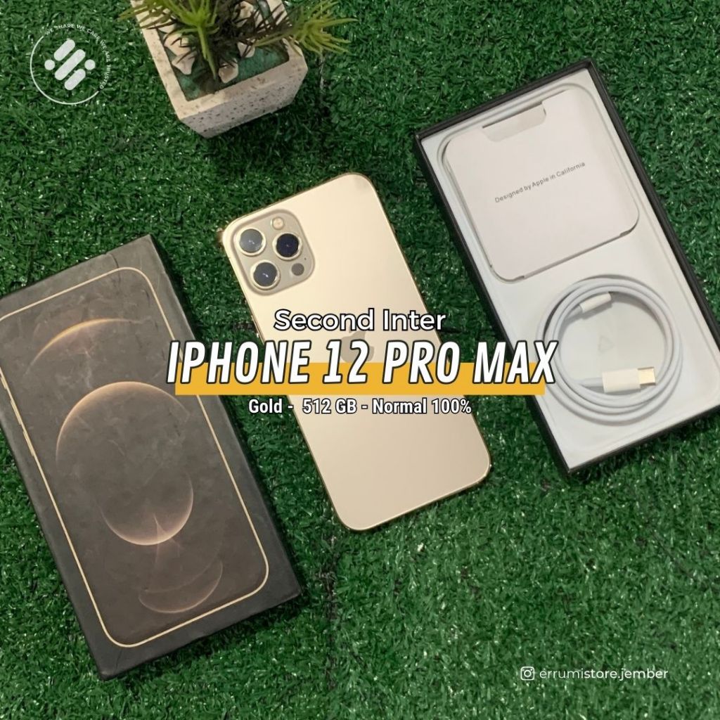 IPHONE 12 PRO MAX GOLD 512 SINYAL ALL OPERATOR