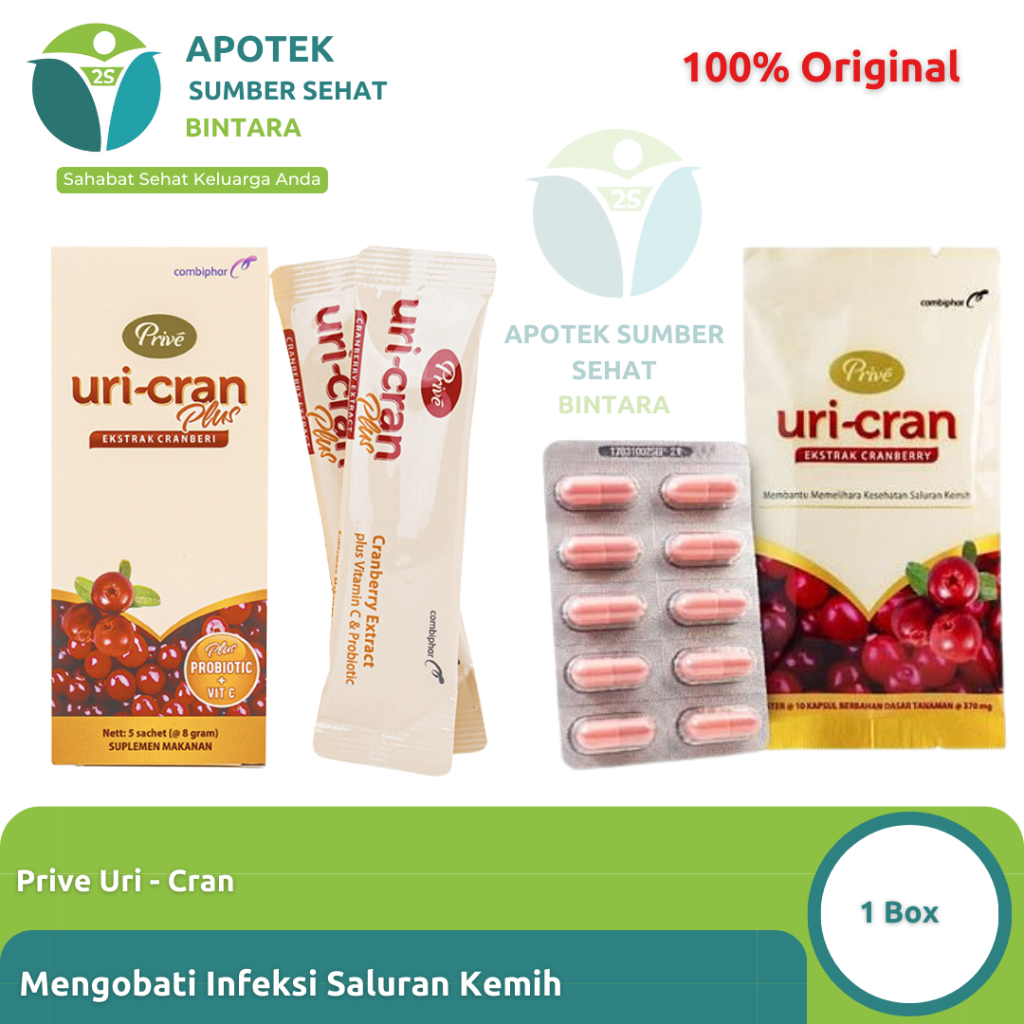 Prive Uri-cran – Suplemen Ekstrak Cranberry untuk Kesehatan Saluran Kemih