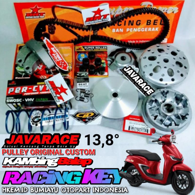 Paket Full Kirian CVT Stylo Pulley Ori Custom Stylo 160 Honda STYLO160 Anti Gredek PNP PCX ADV VARIO