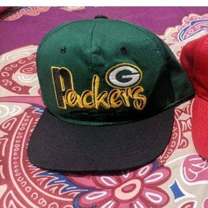 topi snapback nhl green bay packer vintage