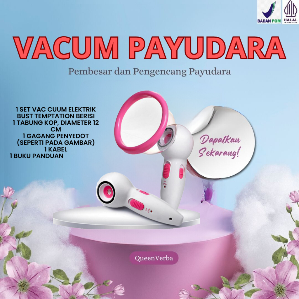 Pengencang Payudara Kendur - Vacum Payudara Elektrik - Pembesar Payudara Ampuh Permanen