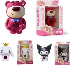 Lampu Figure Kartun Lotso Sanrio Night Light Kawaii 3D LED Cinnamoroll Lampu Tidur