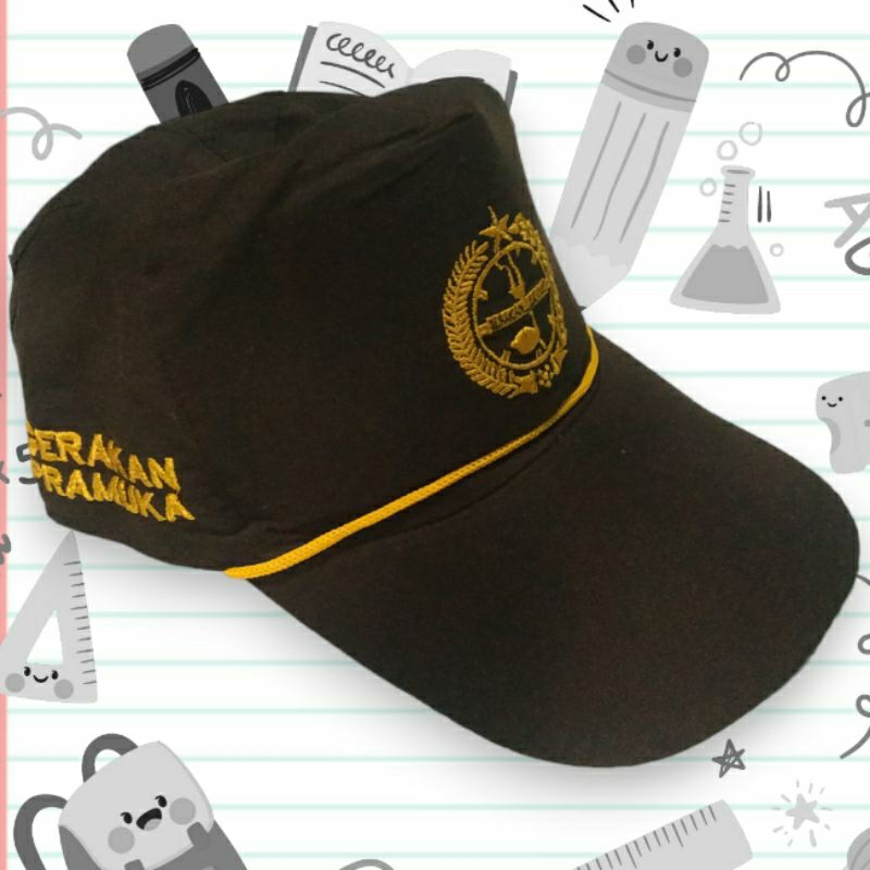 Topi Pramuka Bordir Laki - Laki SD