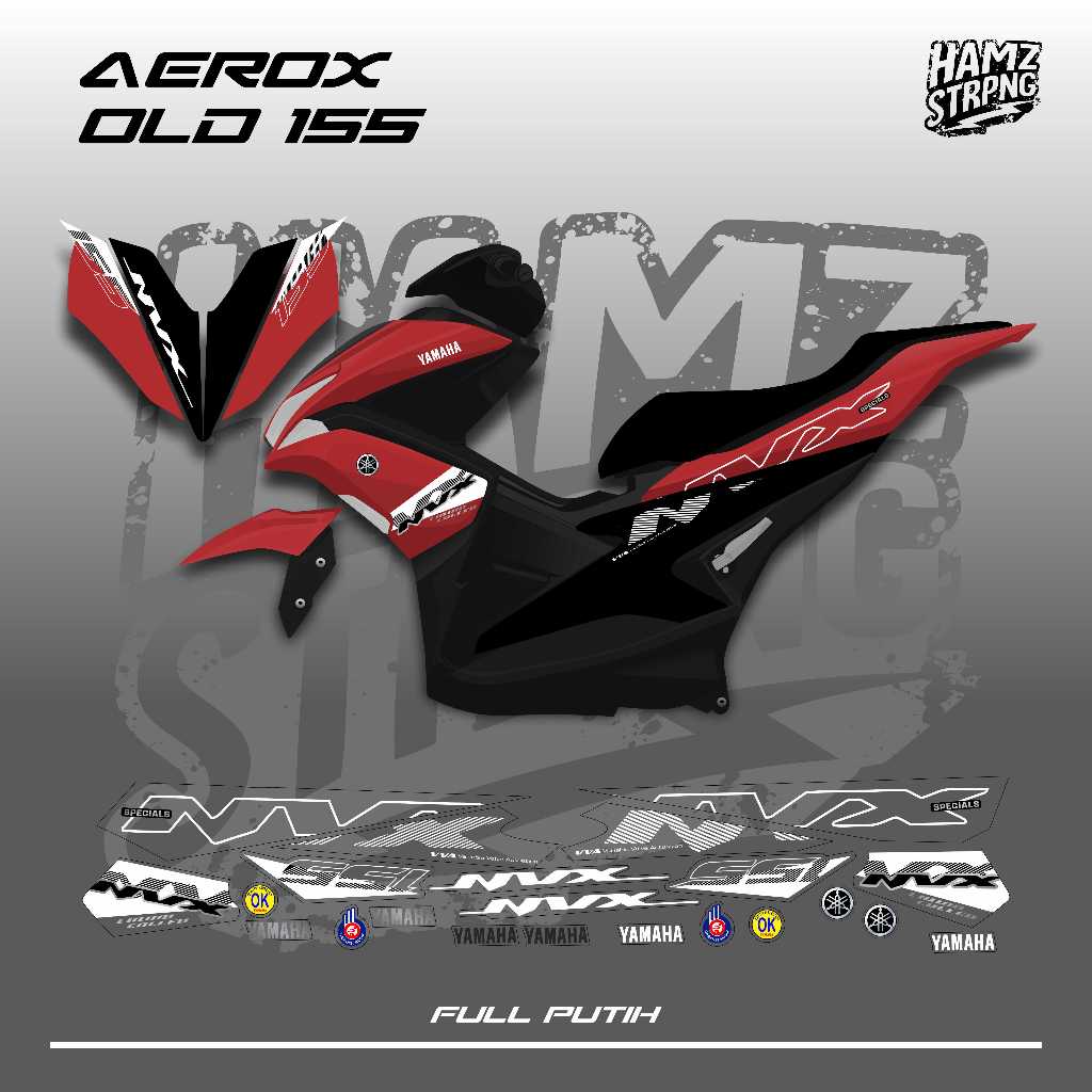 Striping Transparan Aerox Old Malaysia NVX Konsep