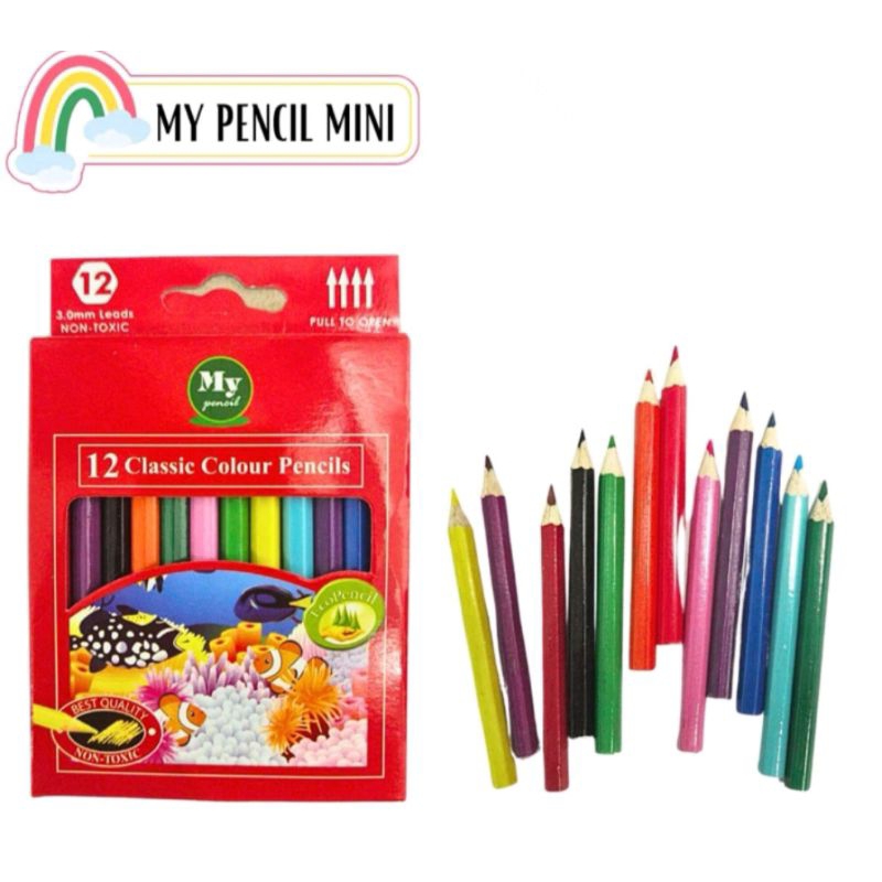 

Pensil Warna Pendek isi 12 Warna / Pensil Warna Harga Grosir