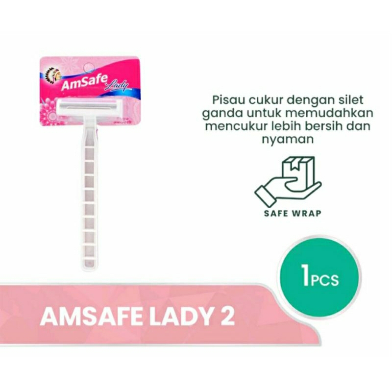 Pisau/Alat Cukur Kualitas Telah Diakui Para Pengguna - (AmSafe Lady 2)