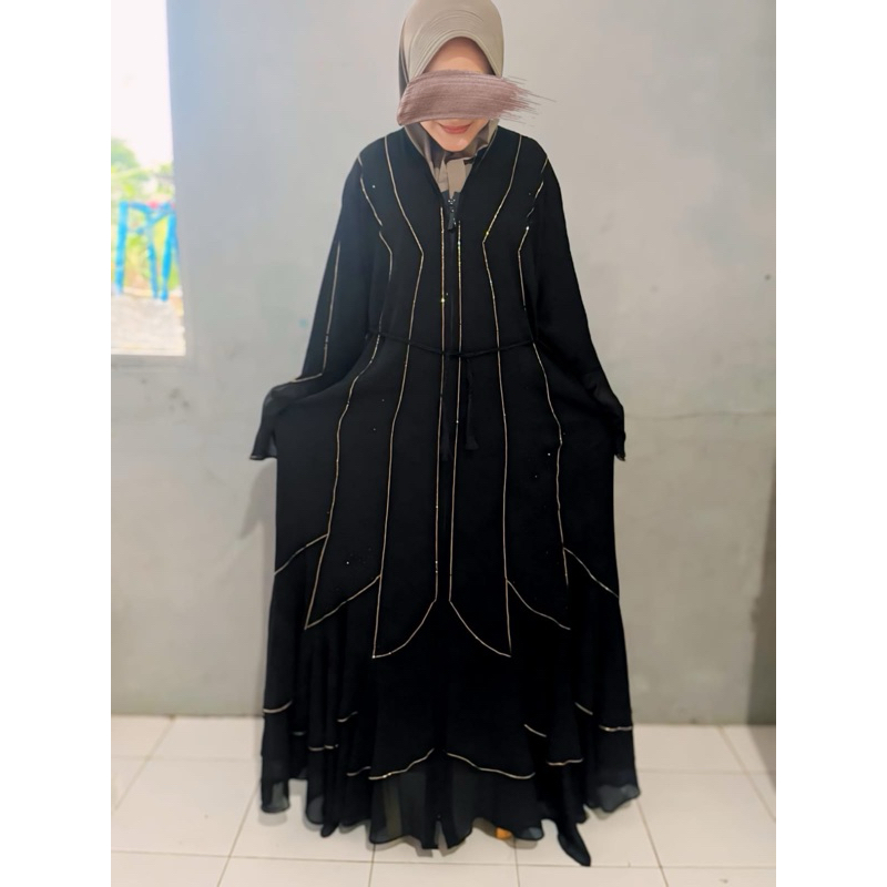 Abaya Wanita Dewasa Original Impor mesir Free pasmina