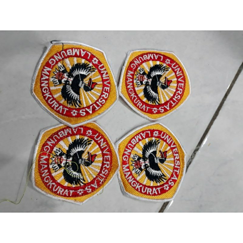 Custom bordir Logo UNLAM ukuran standart