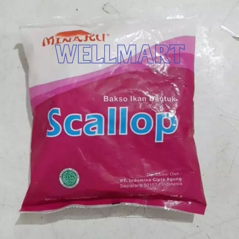 

Minaku Scallop 500g Halal Bakso Ikan Bentuk Scallop