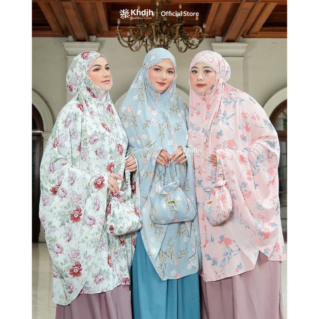 KhadijahLabel Mukena Terbaru Rayon Dewasa Jumbo Ayana Set Sajadah