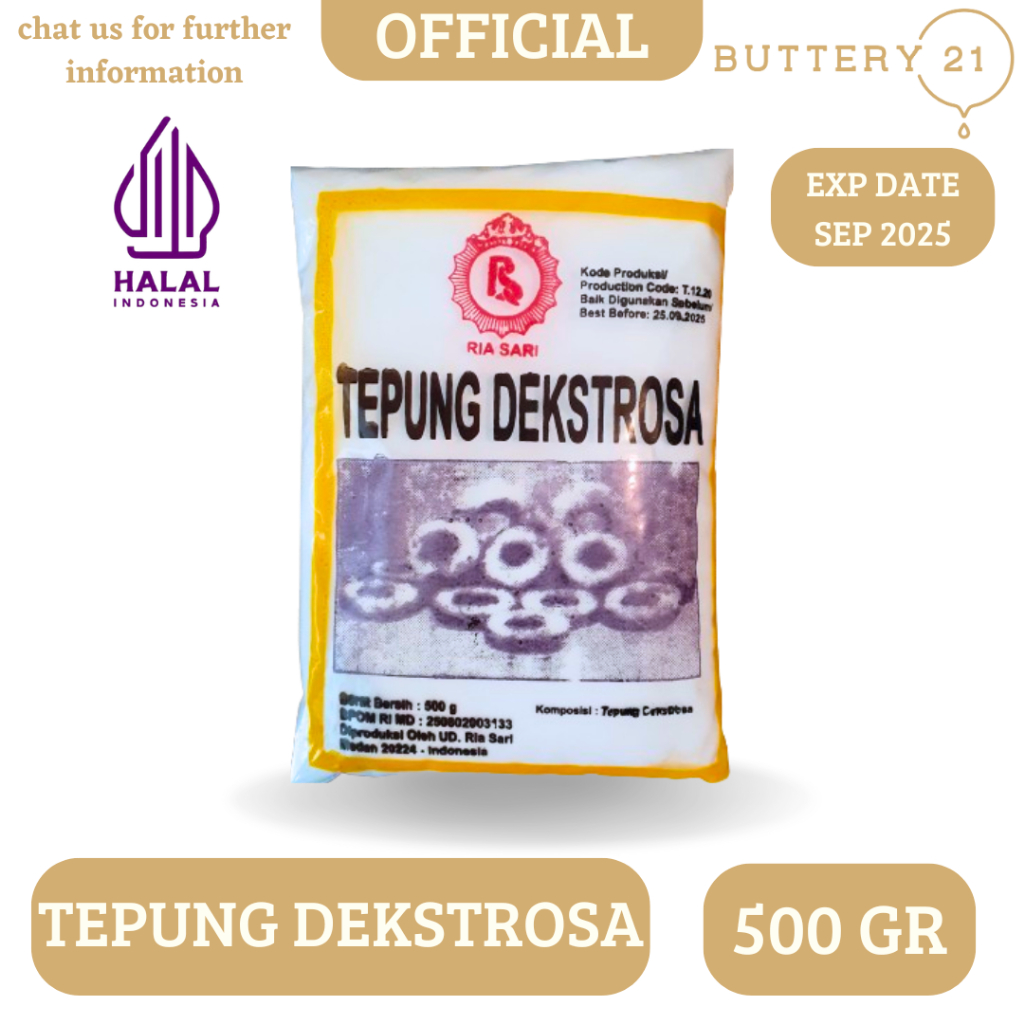 

TEPUNG DEKSTROSA 500 GR/ TEPUNG GULA 500 GR/TEPUNG GULA DINGIN 500 GR