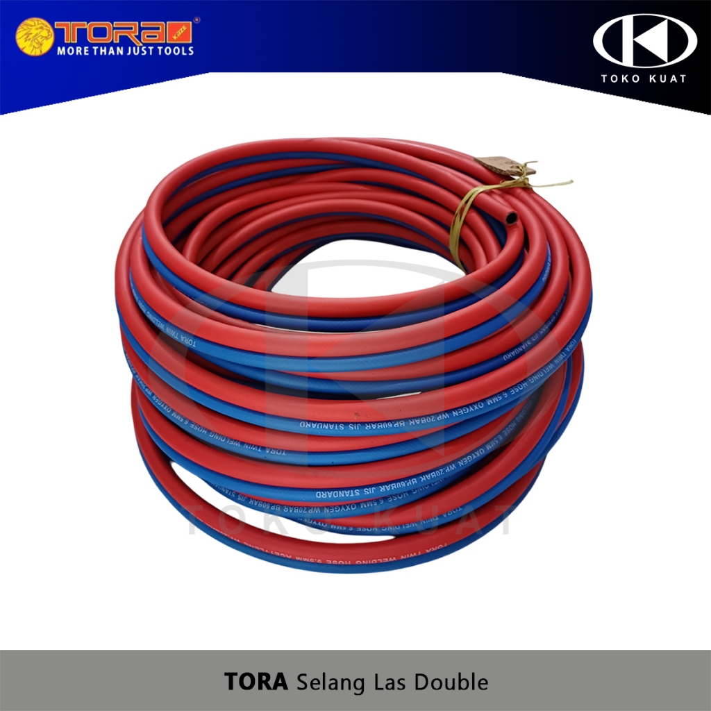 TORA selang las double /mt oksigen dan LPG / acetylene