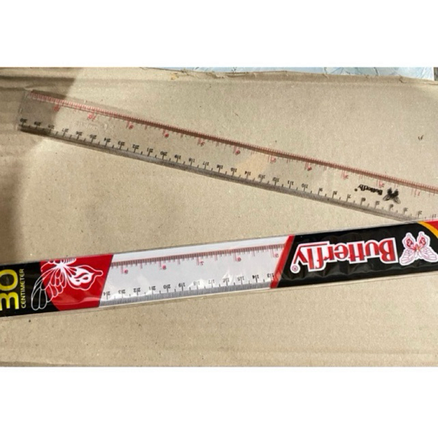 

PENGGARIS 30cm | BUTTERFLY | PENGGARIS ANAK SEKOLAH | PLASTIK | 100% ORIGINAL [BISA COD]