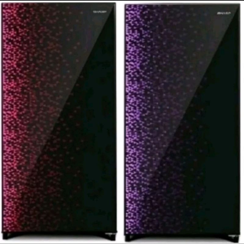 SHARP Kulkas 1 Pintu Lemari Es Shine Magneglass Series SJ-X165MG Garansi Resmi