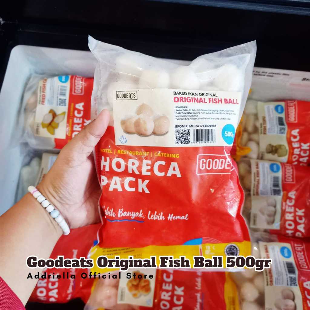 

ADDRIELLA Goodeats Original Fish Ball/Bakso Ikan 500gr | Goodeats/Frozenfood/Frozenfood Murah