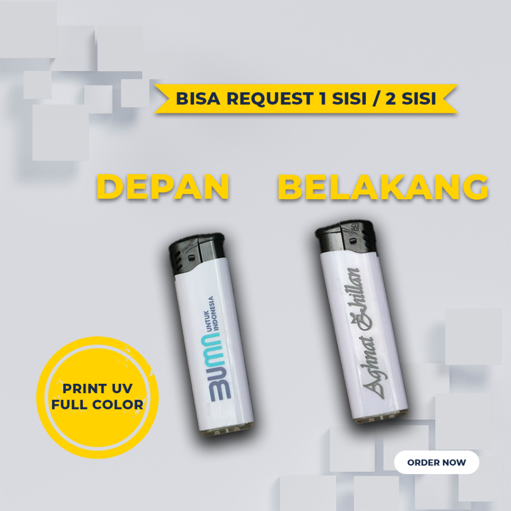 Cusatom Korek Api Lighter Souvenir dan Merchandise Bebas Custom Print UV