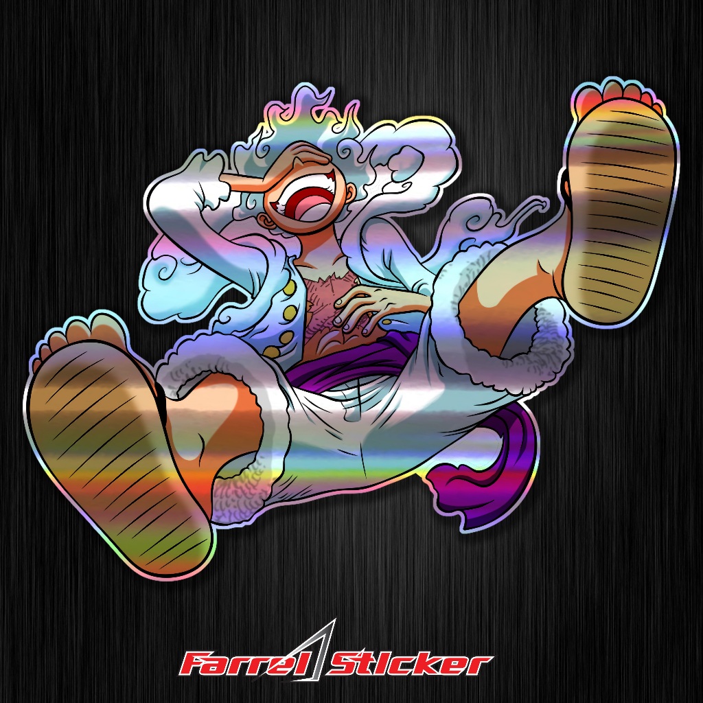 

STICKER ONE PIECE STIKER ONEPIECE HOLOGRAM LUFFY