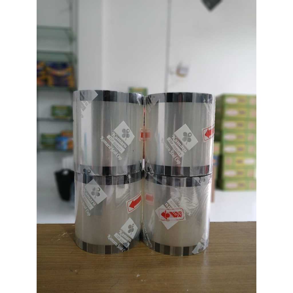 Refill Cup Sealer Polos / Plastik Cup Sealer / Plastik Lid Cup Sealer Motif