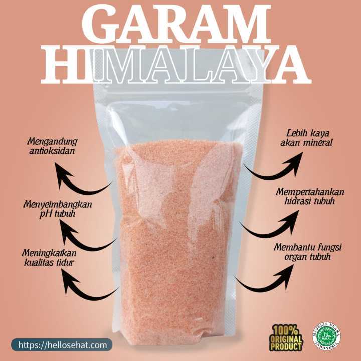

(bisa COD) GARAM HIMALAYA Asli Original HIMALAYA PINK SALT ORIGINAL