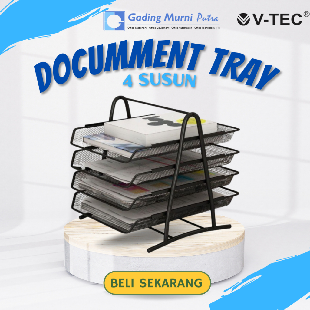 

V-TEC DOCUMMENT TRAY / BAK SURAT 4 SUSUN