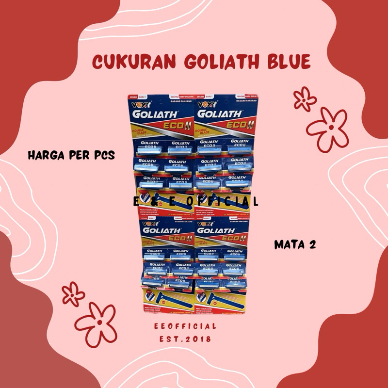 [1PCS ] ECER CUKURAN GOLIATH BLUE MATA 2 / CUKURAN BIRU GOLIATH / CUKURAN JENGGOT