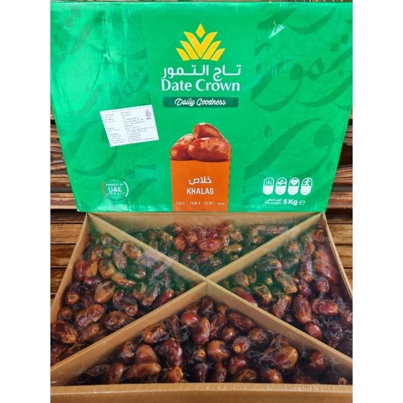 

Kurma Date Crown Khalas 5Kg | Kurma Khalas Date Crown 5kg Original | Date Crown Khalas 5Kg