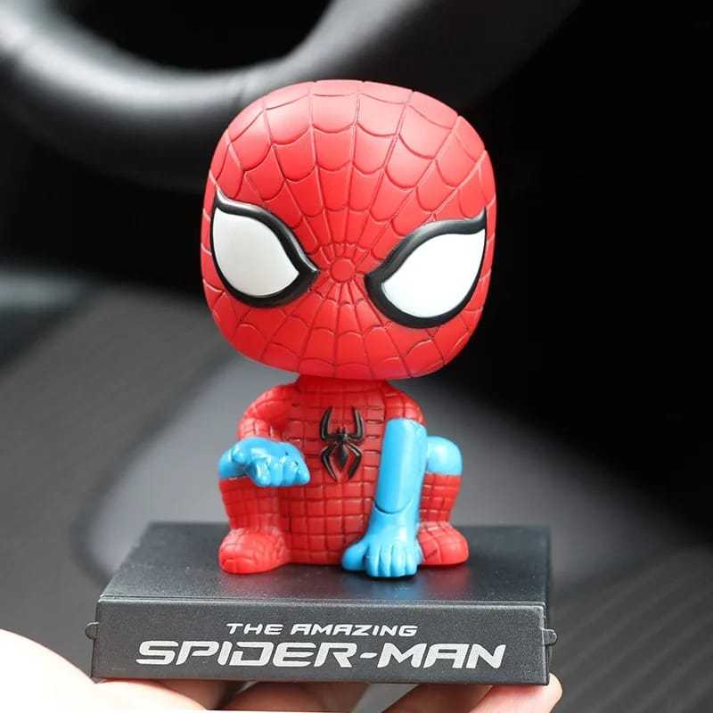 Miniatur/Pajangan Dashboard Mobil Bobblehead Spiderman