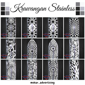 CUTTING PLAT CUSTOM / PAGAR MODEL PLAT CUTTING / ORNAMEN PAGAR BESI / PAGAR PLAT STAINLESS / PAGAR P
