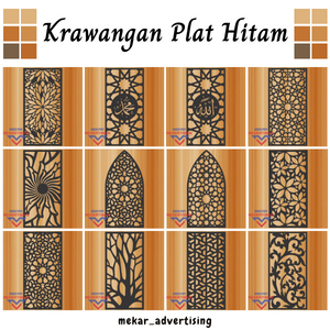 PAGAR BESI CUTIING LASER / KRAWANGAN PLAT HITAM / CUTTING PLAT LASER / PLAT LASER CUTTING / ORNAMEN 