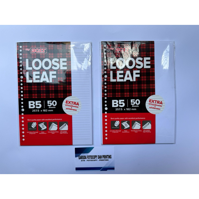 

Loose Leaf (Isi Binder) B5 50