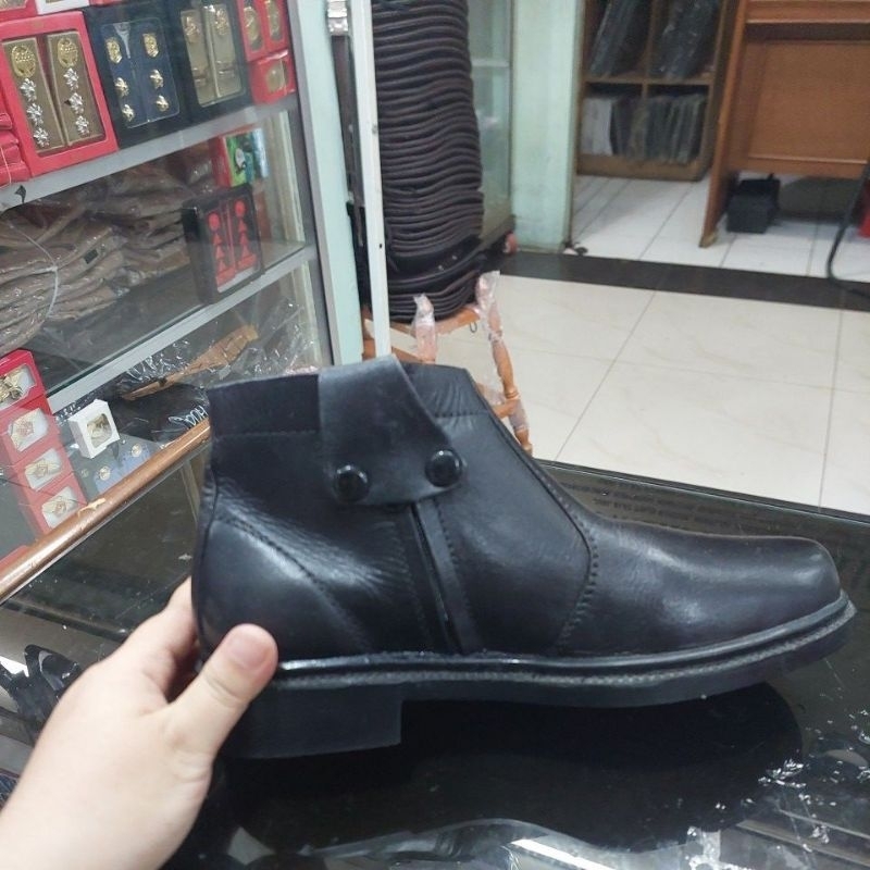 SEPATU PDH KULIT RESLETING *#MEREK AR ASLI*#