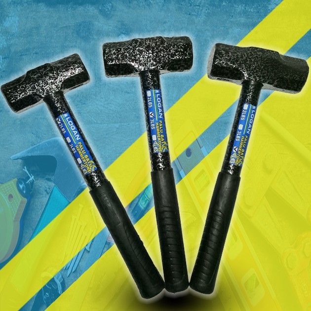 Palu Batu 4LB Gagang Besi Hammertone Logan / Palu Penghancur Beton