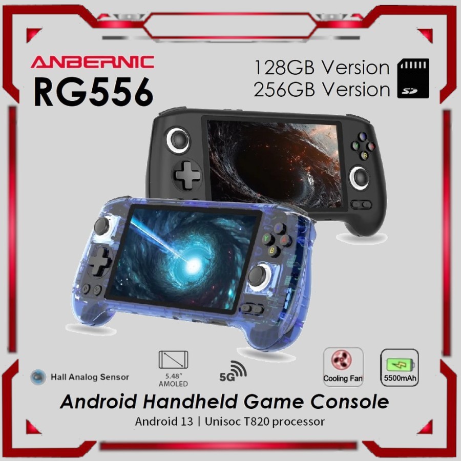 ANBERNIC RG556 Portable Handheld Android System Retro Video Game Console Classic PS1 PS2